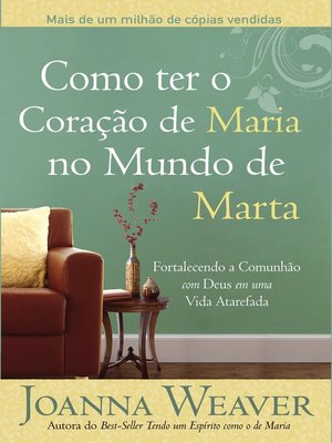 cover image of Como ter o Coração de Maria no Mundo de Marta